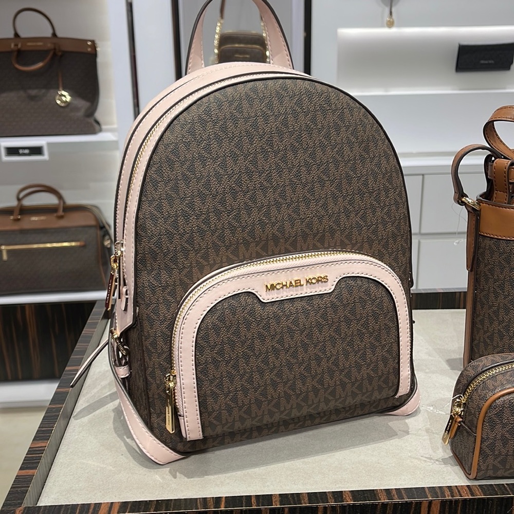 Michael Kors Backpack Bag Jaycee Md Backpack Powder Blush 35S2G8TB2B
Brown